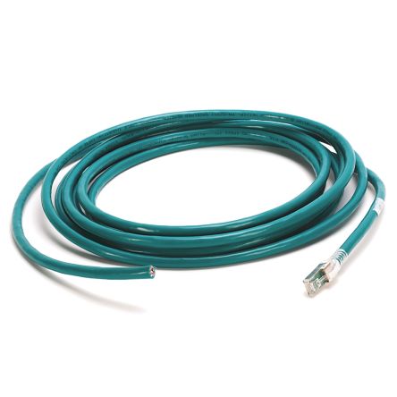 Allen Bradley 1585J, 2 m Cat5e Ethernet Cable, Green Polyvinyl Chloride Sheath, Unshielded