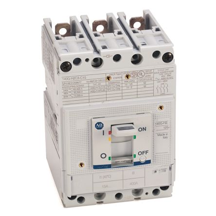 Allen Bradley Molded Case Circuit Breaker 3-Pole 25A, Breaking Capacity 25 kA, DIN Rail