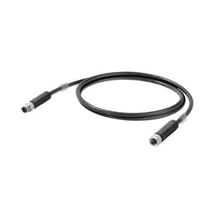 Weidmüller SPE, 2 m Ethernet Cable, Black Screened Polyvinyl Chloride Sheath