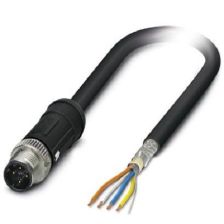Phoenix Contact NBC, 2 m Cat5 Ethernet Cable, Black, Shielded PEX Sheath