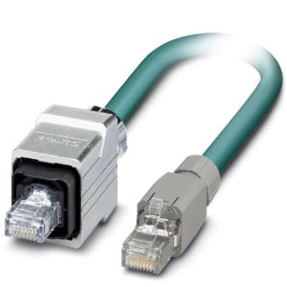 Phoenix Contact VS, 2 m Cat5 Ethernet Cable, Blue, Shielded 8 Screened Polyurethane Sheath