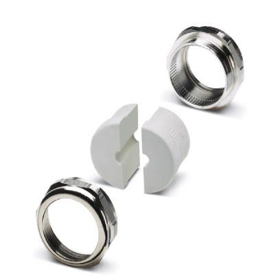 Phoenix Contact KV-M Series Silver Nickel Plated Brass Cable Gland, M50 Thread, 9.5 mm min., 10 mm max., IP65
