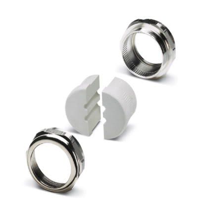 Phoenix Contact KV-M Series Silver Nickel Plated Brass Cable Gland, M50 Thread, 5.5 mm min., 6 mm max., IP65