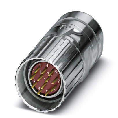 Phoenix Contact Circular Connector, 17 Contacts, Cable, M23 Connector, Plug, Male, IP67, CA Series