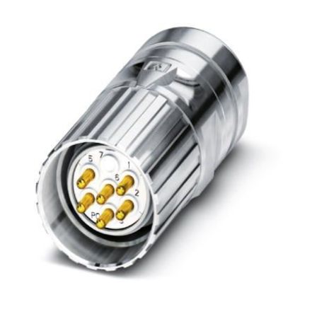 Phoenix Contact Circular Connector, 7 Contacts, Cable, M23 Connector, Plug, Male, IP67, CA Series