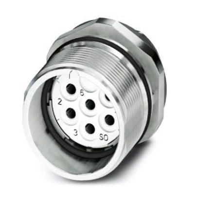 Phoenix Contact Circular Connector, 7 Contacts, Front, M23 Connector, Socket, Female, IP67, CA Series