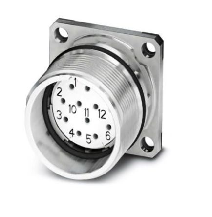 Phoenix Contact Circular Connector, 17 Contacts, Front, M23 Connector, Socket, Female, IP67, CA Series