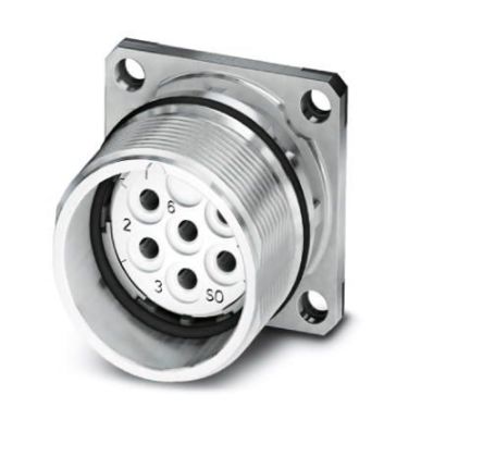 Phoenix Contact Circular Connector, 7 Contacts, Front, M23 Connector, Socket, Male, IP67, CA Series