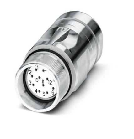 Phoenix Contact Circular Connector, 12 Contacts, Cable, M23 Connector, Socket, Female, IP67, CA Series