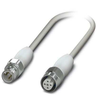 Phoenix Contact Male 4 way M12, Straight to Female 4 way M12, Straight Sensor Actuator Cable, 300 mm