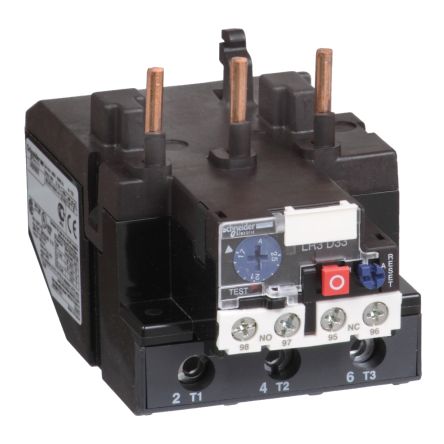 Schneider Electric, TeSyS LR Thermal Overload Relay 1 NO/1 NC, 104A, 80 A F.L.C, 5A Contact Rating