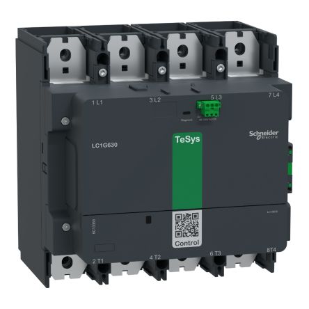Schneider Electric TeSyS G Contactor, 130V, 48 V Coil, 4-Pole, 1.05 kA 48V, 1 NO/1 NC, 1kV