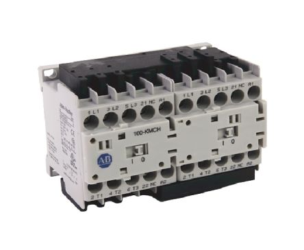 Allen Bradley 104-K Reversing Contactor, 24V dc Coil, 4-Pole, 9 A, 8.3 kW, 1 NC