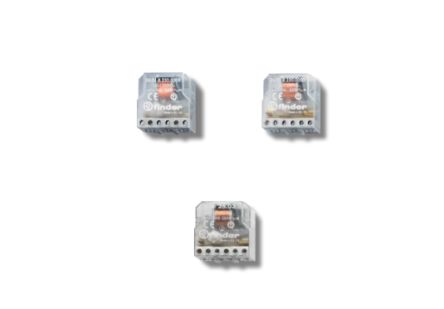Finder Panel Modular Step Relay, 24V ac Coil, 10A Switching Current, DPST