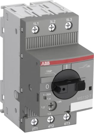 ABB 4A MS132 Motor Protection Circuit Breaker, 690V ac, 70 °C, -25 °C