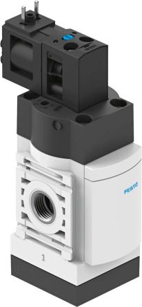 Festo Pneumatic Solenoid Valve MS4-EE-1/4-V24-B, 3 Port, NC G 1/4, 24V dc, 0.5 in