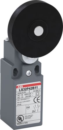 ABB LS32P42B11 Series Roller Lever Limit Switch, 1 NO/1 NC, IP65, Fibreglass Plastic Housing, 400V ac, 10A