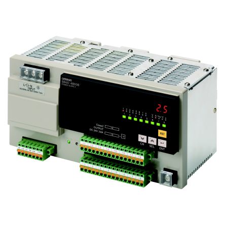 Omron S8AS Switched Mode DIN Rail Power Supply 100V ac 24V dc, 20 A Output 480 W