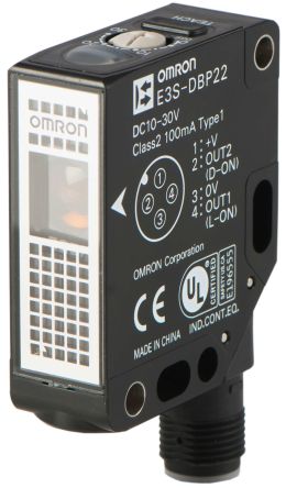 Omron Retroreflective Photoelectric Sensor, Rectangular Sensor