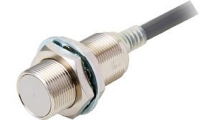 Omron E2E-X7T1 2M Threaded Barrel Inductive Proximity Sensor, M18 2-Wire 30V dc 7 mm 240 V dc 100mA, 5 mA