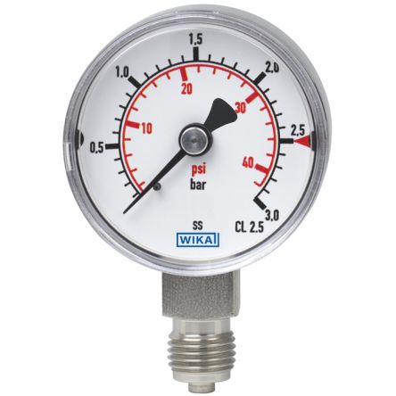 WIKA G 1/4 Pressure Gauge, 40 mm, 315 bar