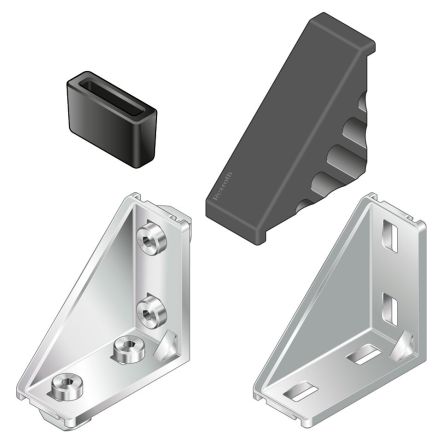 Bosch Rexroth Angle Bracket, Connecting Component, Strut Profile 20 x 40 mm, Groove Size 6 mm