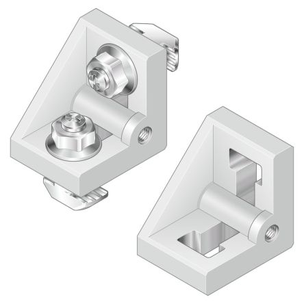 Bosch Rexroth M4 Angle Bracket, Connecting Component, Strut Profile 20 x 20 mm, Groove Size 6 mm