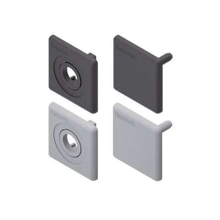 Bosch Rexroth Grey Polypropylene 40 x 40 mm Strut Profile, 10 mm Groove