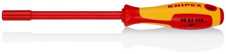 Knipex Hexagonal Nut Driver, 5.5 mm Tip VDE/1000V Approved, 125 mm Blade, 232 mm Overall