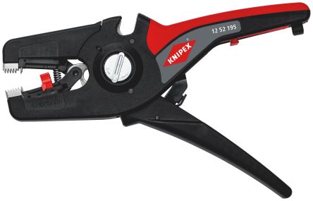 Knipex 12 52 195 SB Series Multi-Core, Single Core Ergonomic Automatic Stripper, 0.08 to 16 mm², 272mm Overall