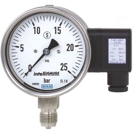 WIKA G 1/4 Pressure Gauge, 100 mm, 2.5 bar