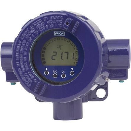 WIKA Model DIH50 LCD Digital Panel Multifunction Meter for Temperature, 78 mm x 78 mm