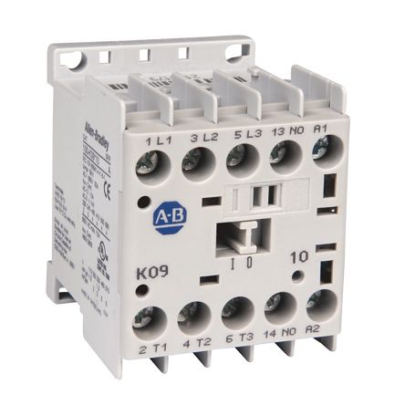 Allen Bradley 100K Contactor, 230V ac Coil, 4-Pole, 12 A, 8.3 kW 230V ac, 2 NO/2 NC, 690V ac