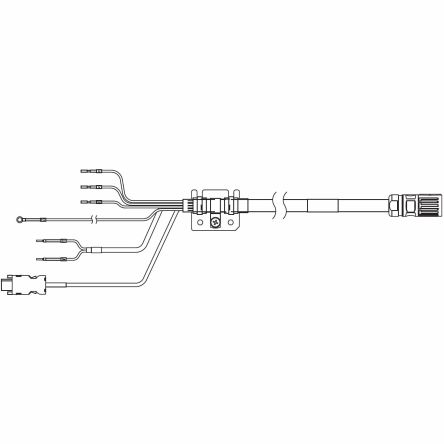 Omron Integrated Cable 1SA Series Cable for Use with Servo Motor