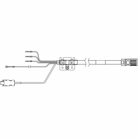 Omron Integrated Cable 1SA Series Cable for Use with Servo Motor