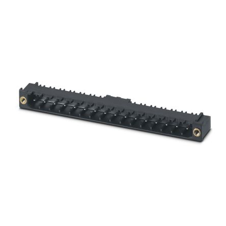 Phoenix Contact CC Series Straight Solder PCB Header, 15 Contact(s), 5.08 mm Pitch, 1 Row