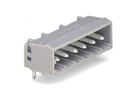 WAGO 231 Series Angled PCB PCB Header, 10 Contact(s), 5 mm Pitch, 1 Row