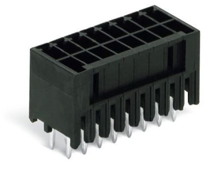 WAGO 713 Series Straight PCB Header, 6 Contact(s), 5 mm Pitch, 2 Row