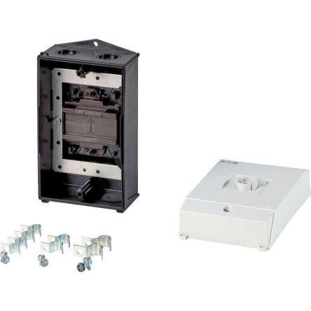 Eaton Black, White Plastic Eaton Moeller Control Station Enclosure - 1 Hole