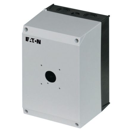 Eaton White, Black Plastic Eaton Moeller Control Station Enclosure - 1 Hole