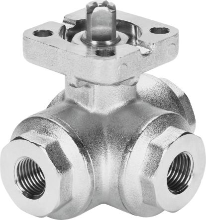 Festo Stainless Steel Threaded, EN 10226-1 ISO 5211, Ball Valve