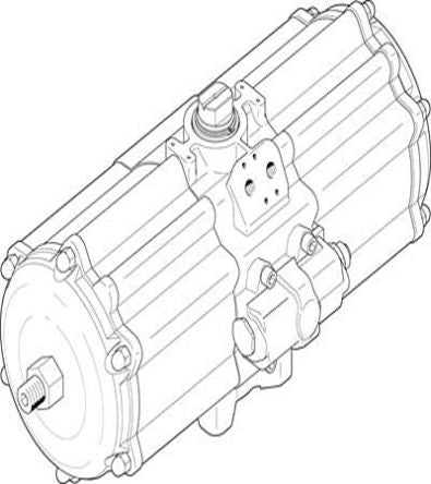 Festo DAPS Series 8.4 bar Single Acting Action Rotary Actuator, 90 °
