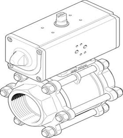 Festo Pneumatic 2 Port Actuated Ball Valve - Spark Plug