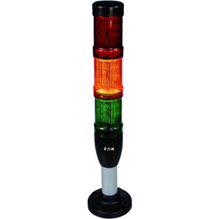 Eaton SL4 Series Orange, Green, Red Signal Tower, 3 Lights 24V Base