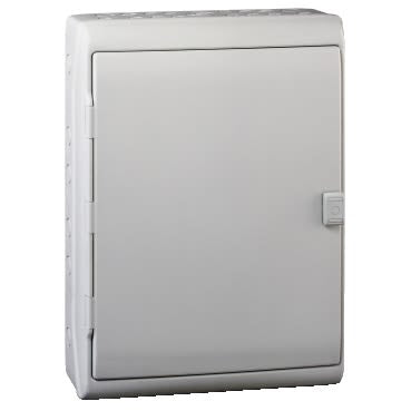 Schneider Electric Mureva Light Grey Smooth Polymer Electrical Enclosure, IEC, IP65, Surface Mount Mount, 1 Gangs 460 mm