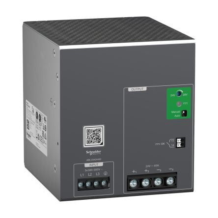 Schneider Electric Phaseo Switched Mode DIN Rail Power Supply 500V ac 24V dc, 40 A Output 960 W