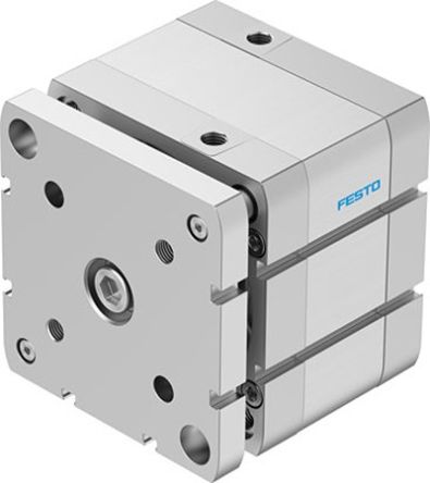 Festo Pneumatic Compact Cylinder - 577226 100 mm Bore, 20 mm ADNGF Series, Double Acting Acting