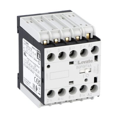Lovato BGP09 Contactor, 48V Coil, 4-Pole, 20 A, 22 kW, 690V