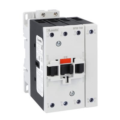 Lovato BF50 Contactor, 120V ac Coil, 4-Pole, 90 A, 102 kW, 690V