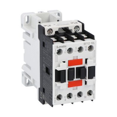 Lovato BF12 Contactor, 48V Coil, 3-Pole, 12 A, 10 kW, 1 NO, 690V